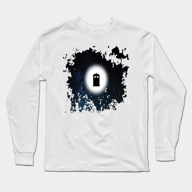 LISTEN Long Sleeve T-Shirt by KARMADESIGNER T-SHIRT SHOP